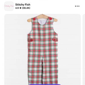 Stitchy Fish Plaid Jon Jon